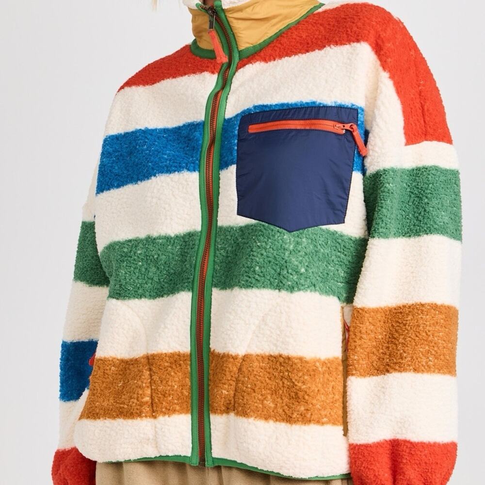The Great Outdoors Plush Colorblock Terrain Full-Zip Jacket Sz S